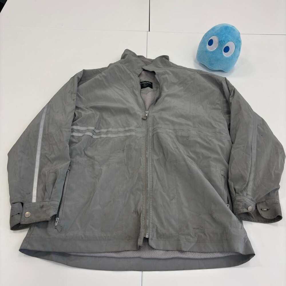 Vintage St. Heliers Fleece-Lined Grey Windbreaker Jacket